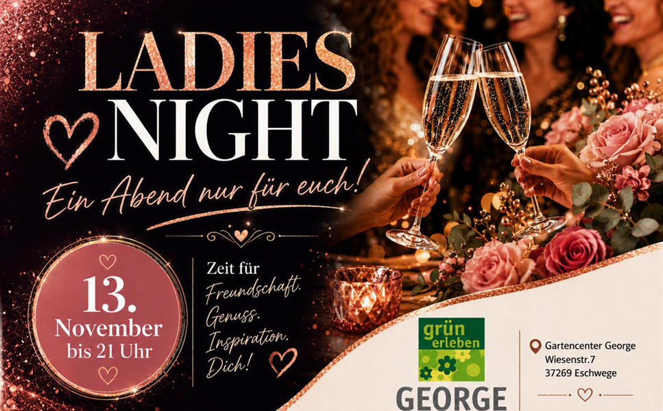 Am 13. November bis 21 Uhr - LADIES NIGHT